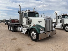 2007 KENWORTH W900 T/A Slick Back WINCH TRUCK