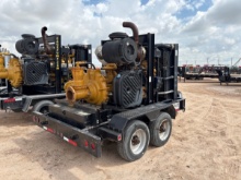 Cornell D6875-2 6x8 water transfer pump mtd on t/a bumper pull trailer