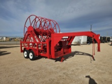 2014 LAYFLAT T/A GOOSENECK REEL TRAILER