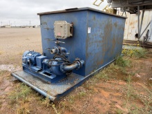Trip Tank w/ mission 3x4 25HP Cent. Pump, Skidded