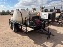 Hotsy pressure washer mtd on 12 x 6.5 t/a bumper pull trailer