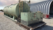 10,000 Gallon Diesel Fuel Tank & 3 Comp. Lubester Combo Skidded