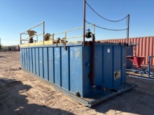 25 x 8 x 5.5 mixing tank, skidded