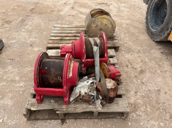 (3) incomplete Rotzler hydraulic tuggers