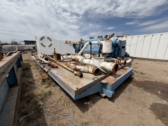 Gardner Denver PZ 11 pump skid (less pump)