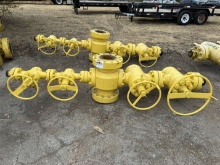 (2 x $) LOT W/ (2) 7-1/16 10K WP FLANGED FLUID CROSS & GATE VALVE MANIFOLDS