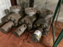 (3x$) 2-7/8 10k Hydraulic Frac Valves