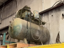 PALLET W/ SHOP AIR COMPRESSOR & TANK P/B ELECTRIC MOTOR