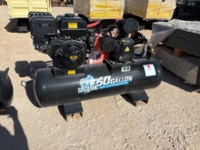 Unused sdgrand 60 gallon air compressor p/b: 420cc gasoline engine