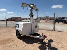 ALLMAND MAXI-LITE V SERIES S/A BUMPER PULL LIGHT TOWER, INOP.