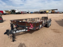 2023 LAMAR 20 X 83 T/A BUMPER PULL UTILITY TRAILER