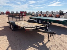 16 X 83 T/A Bumper Pull Utility Trailer