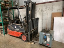 Linde Enerpac E18 Electric Forklift w/ Battery Charger