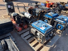 (2 pallets) w/ Westinghouse 7KW portable generator, incomplete shop heater, & incomplete gas powered