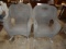 2 Wicker Rocking Chairs, Table, Serving Tray