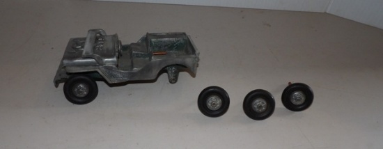 Metal Toy Jeep (Needs Repair)