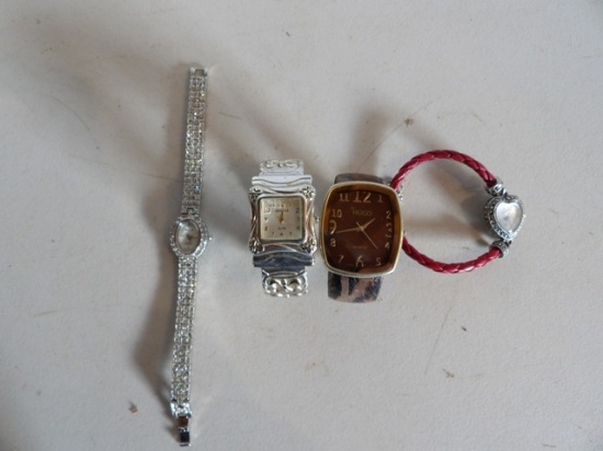 4 Ladies Watches, Geneva, by Hugo, Ecclissi, Lafayatte