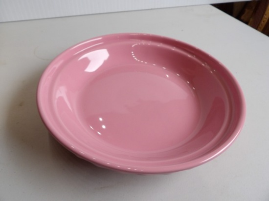 Longaberger Woven Tradition Pink Pie Dish