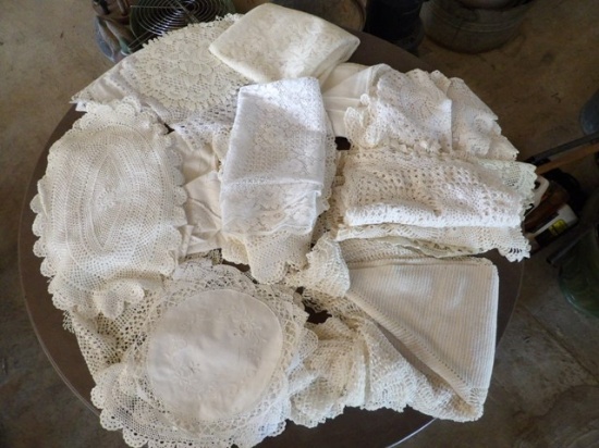 Assorted Lace Place Mats, Doyles
