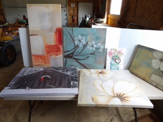 6 Misc Canvas Paintings