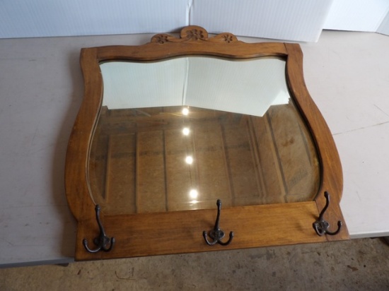Mirror w/3 Hooks