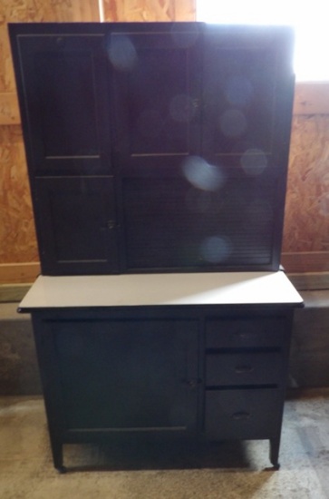 Hoosier Cabinet (roll top is Sticky, won't open all the way)