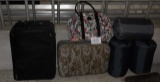 2 Suitcases, 3 Sleeping Bags, Gloral Tote Bag