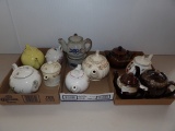 3 Flats Assorted Tea Pots