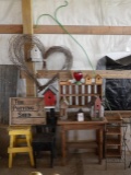 Metal & Wood Plant Stands, Bird House/Feeder, Shepards Hook, Wteath