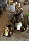 Metal Tubs, Garbage Can, Flower Pots, Tiki Torches, Medecine Cabinet