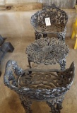 Rod Iron Chairs w/Tables (Grape Pattern)