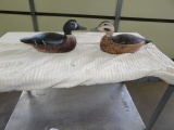 Teal Drake & Hen Cast Iron Ducks