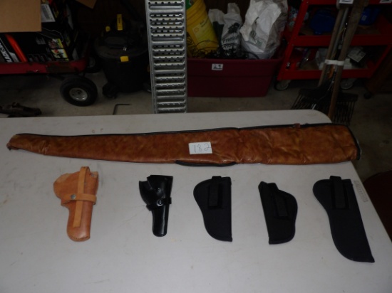 5 Pistal Holsters, Gun Case