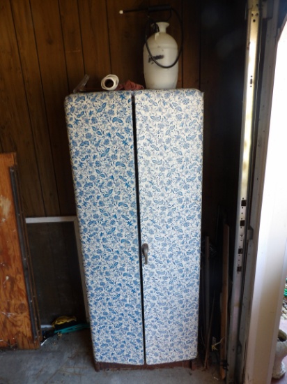 Cabinet w/Oil and Lawn Items