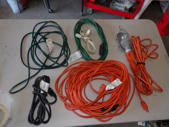 5 Electric Cords, 1 Light