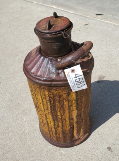 Antique Heavy Davis Welding & Amp Manf. Co. Oil Can