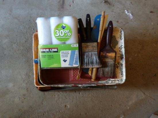 Box of Painting Supplies