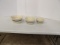 Roseville Ohio Crock Bowls (3)