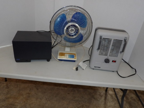 Fan, Space Heater, IBM Box