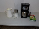 Cusinart Coffee Maker, Filters, Kitchen Aid Coffee Grinder, Thurmos Pot