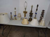 Assortment of Lamps & Shades