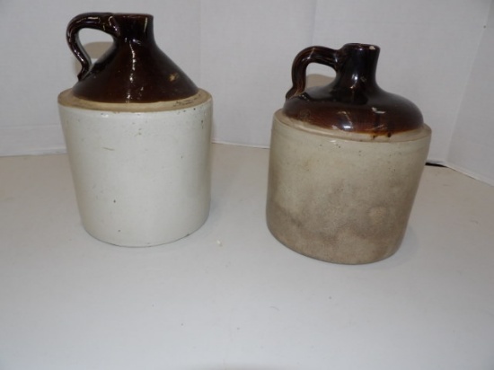 Crock Jug 9"x7 1/2", 10"x7", Crock Bottle 6"x4"