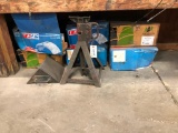 LOT OF JACK STANDS AND MISC. PARTS