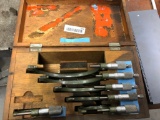 SET OF MICROMETERS w/CASE