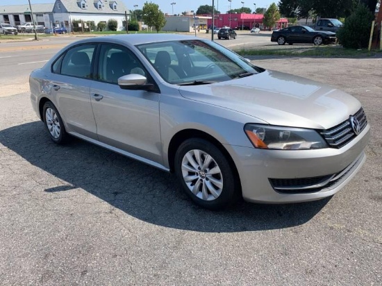 2013 Volkswagen Passat Passenger Car, VIN # 1VWAH7A30DC075619