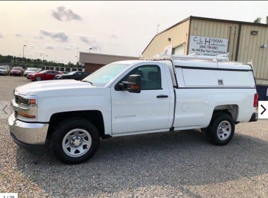 *PULLED* 2016 Chevrolet Silverado Pickup Truck, VIN # 1GCNCNEH6GZ327128