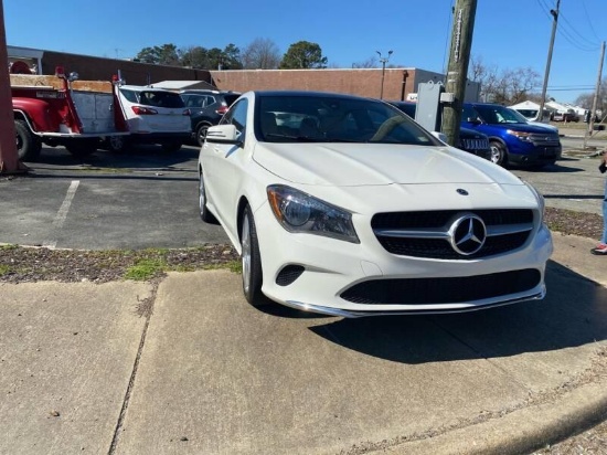 2018 Mercedes-Benz CLA-Class Passenger Car, VIN # WDDSJ4GB5JN596835