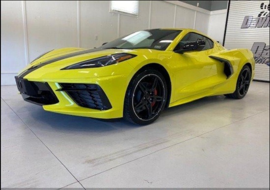 2021 Chevrolet Corvette Stingray C8 Sports Car, VIN # 1G1YA2D47M5123756