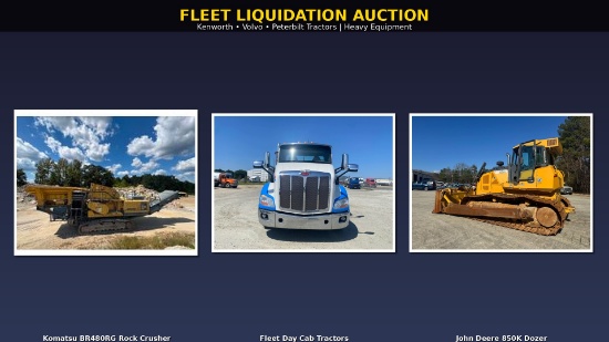 Komatsu Rock Crusher & 30+ Fleet Tractors Auction