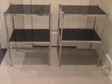 Pair of Global Views Acorn Side Tables